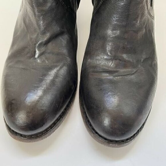 Bed Stu Cobbler Series Dark Brown Ankle boots Booties Size 9 Side Zip - Picture 3 of 10